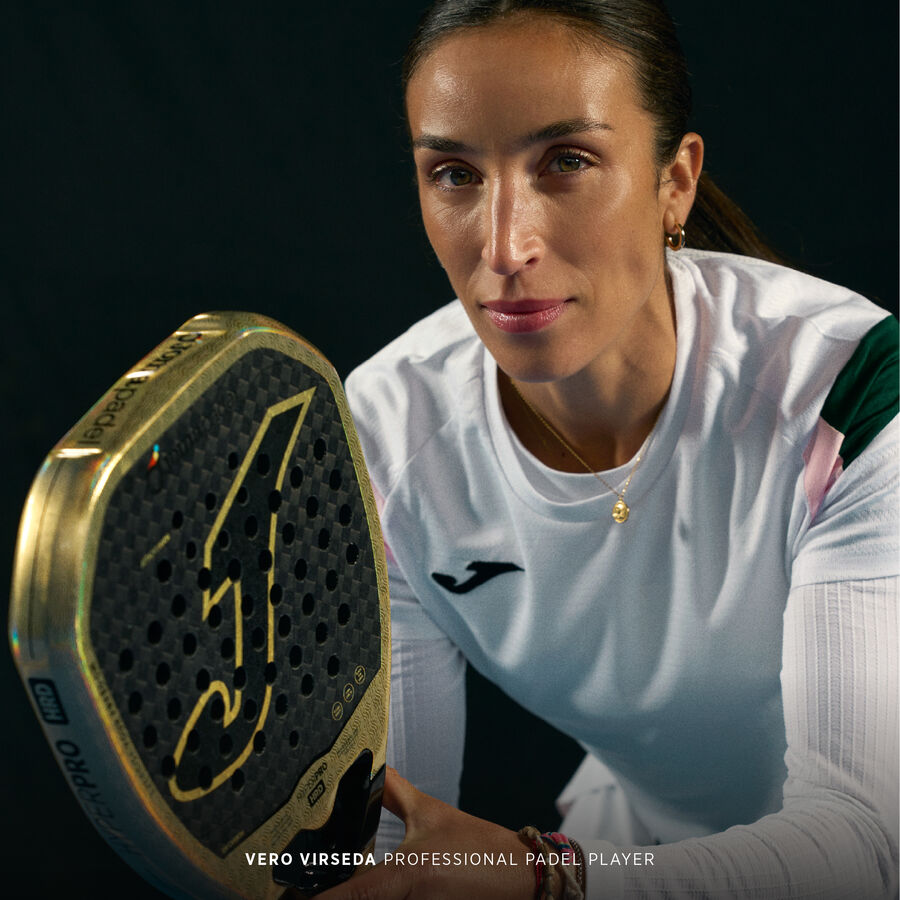 Joma Hyper Pro HRD – Raquete de Padel em Carbono 12K – Preto/Bege