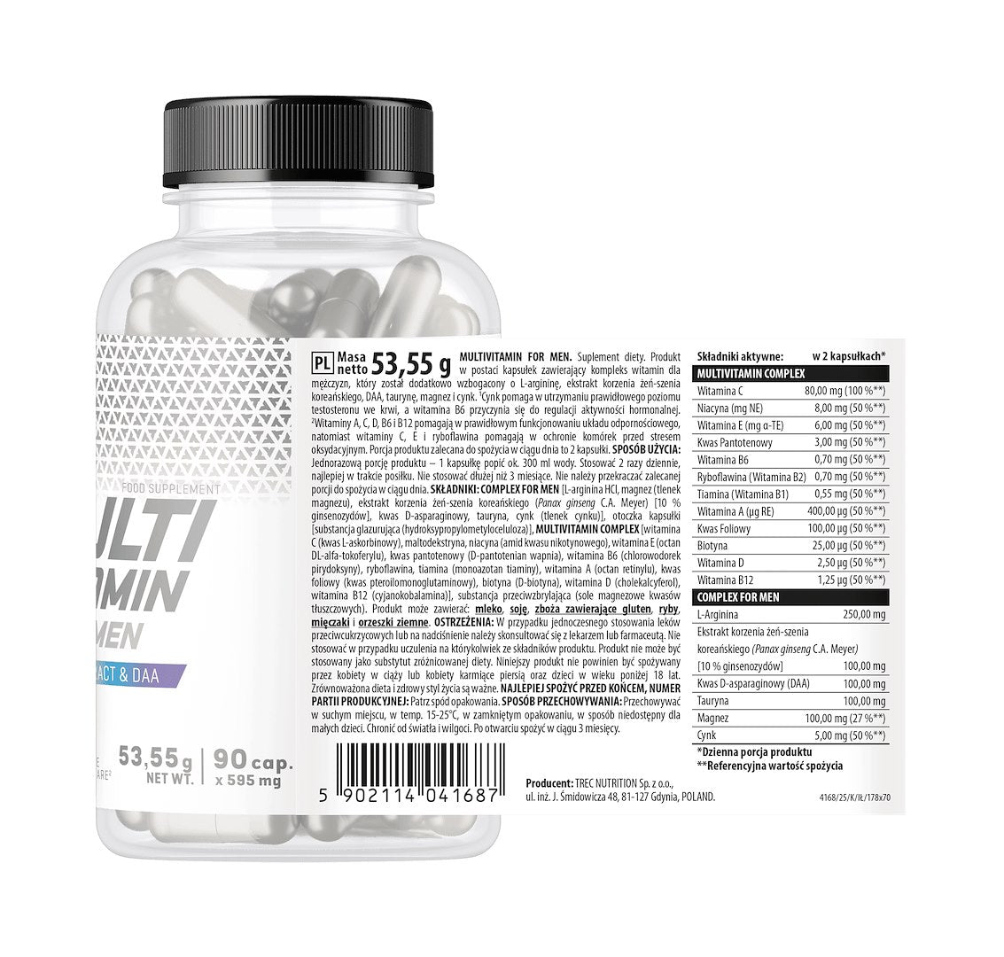 Multivitamínico Homem 90caps Trec Nutrition