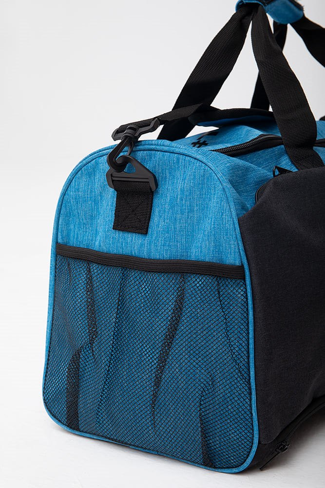 Mala de ginásio Trec Nutrition preto azul com 3 bolsas — vista 6