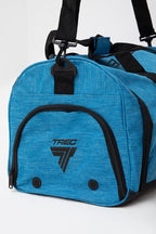 Mala de ginásio Trec Nutrition preto azul com 3 bolsas — vista 2
