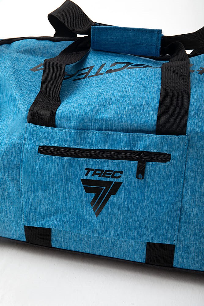 Mala de ginásio Trec Nutrition preto azul com 3 bolsas — vista 5