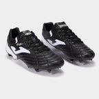 Chuteiras Aguila Cup 24 terreno forme FG preto branco