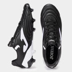 Chuteiras Aguila Cup 24 terreno forme FG preto branco