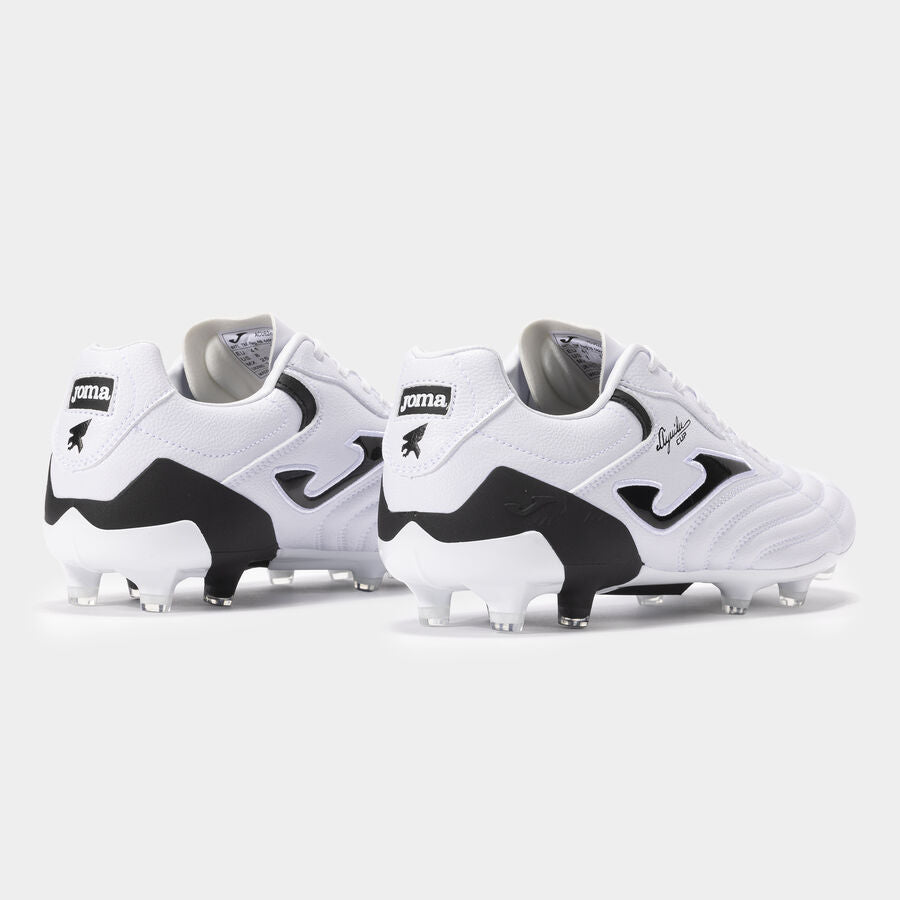 Chuteiras Aguila Cup 24 terreno forme FG branco preto
