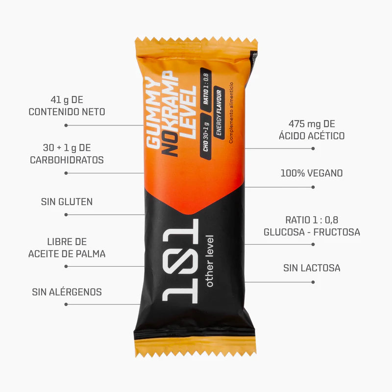 Goma energética anti-cãibras 101 Other Level, sabor energy, 41g — vista 3