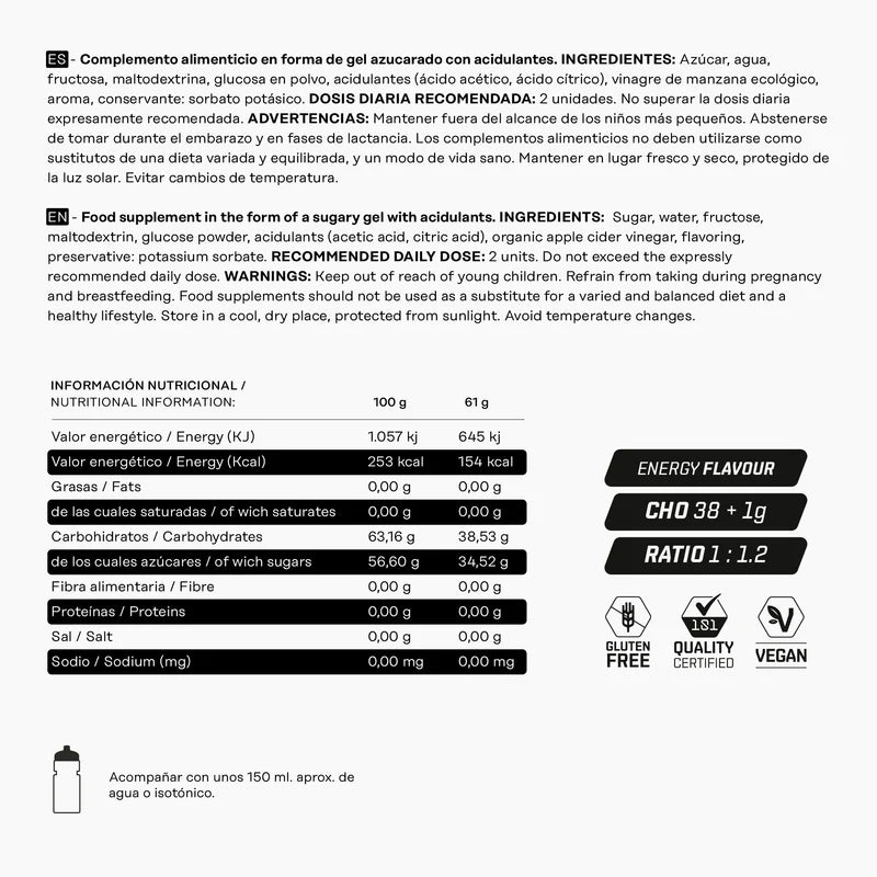 GEL SHOT NO-KRAMP Anti-Cãibras 61g da 101 Other Level, sabor energy — vista 6