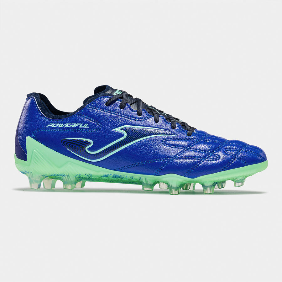 Chuteiras Powerfull 26 terreno forme FG azul royal