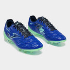 Chuteiras Powerfull 26 terreno forme FG azul royal