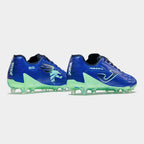 Chuteiras Powerfull 26 terreno forme FG azul royal
