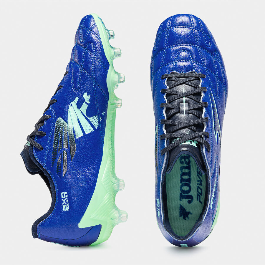 Chuteiras Powerfull 26 terreno forme FG azul royal