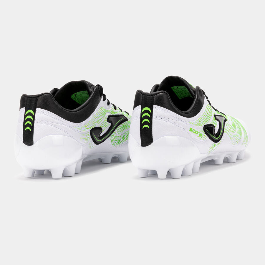 Chuteiras Score 25 relva artificial AG branco preto