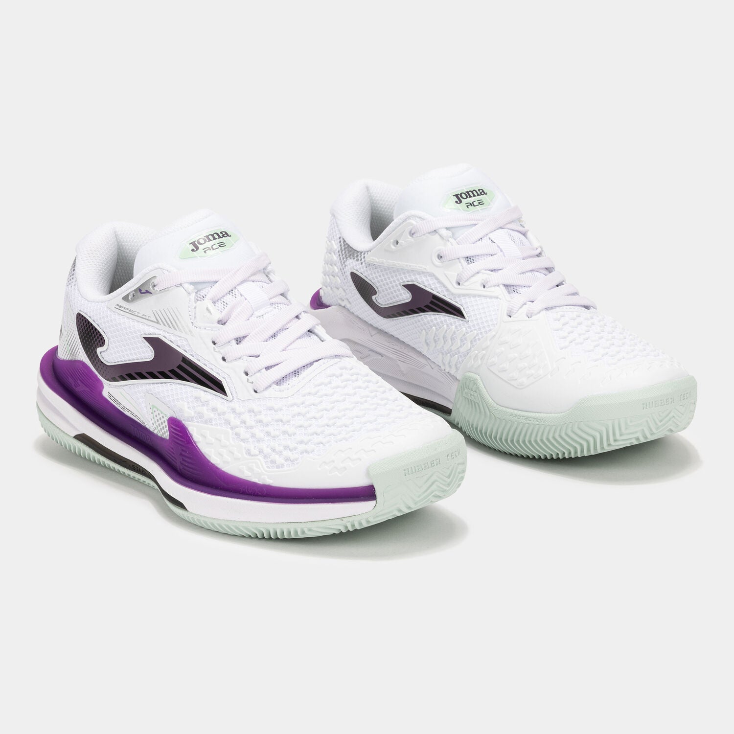 Sapatilhas Ace Lady 24 Argila Mulher Branco Roxo