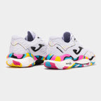 Smash 25 Clay Unisex White Colorful Sneakers 