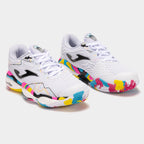 Smash 25 Clay Unisex White Colorful Sneakers 
