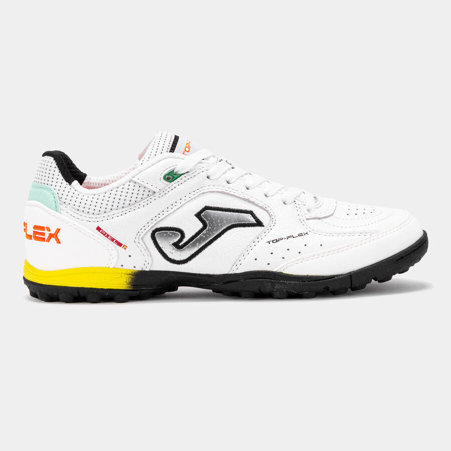 Chuteiras Top Flex 26 relva branco