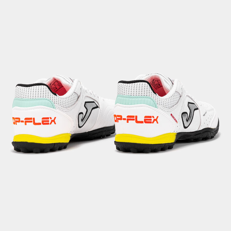 Chuteiras Top Flex 26 relva branco