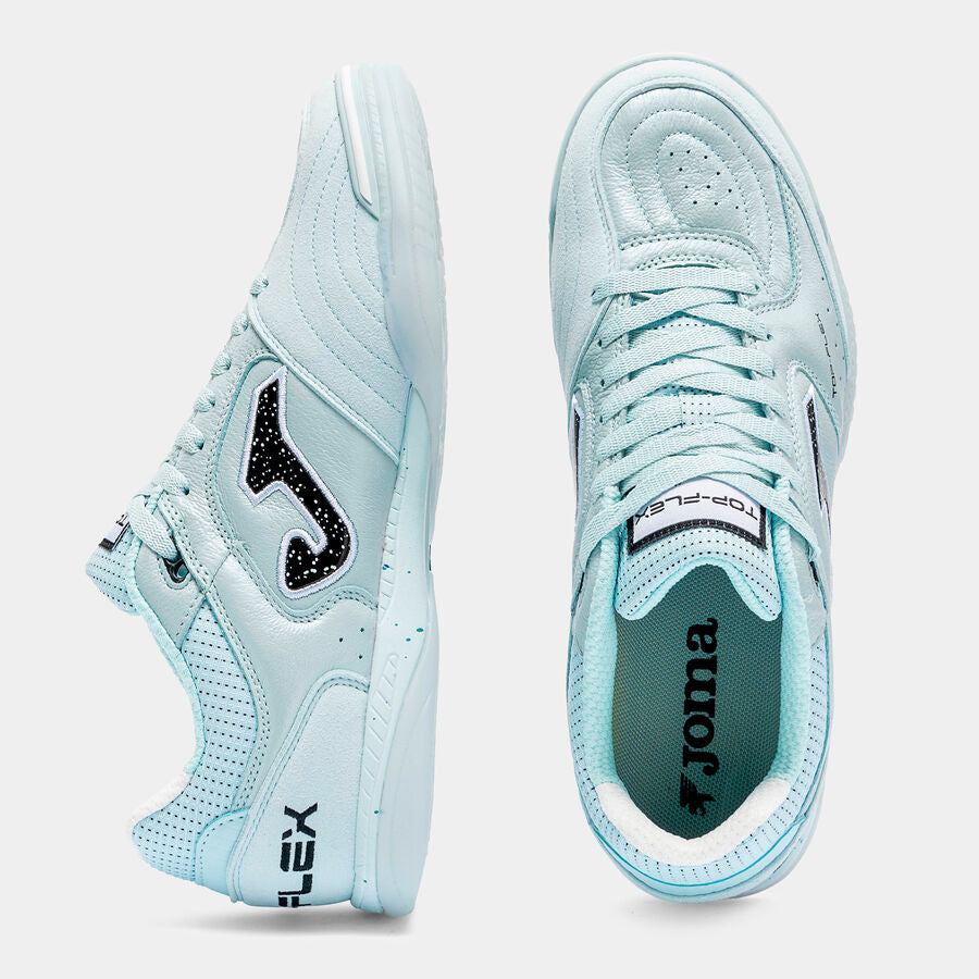 Sapatilhas futsal Top Flex 26 indoor azul-turquesa
