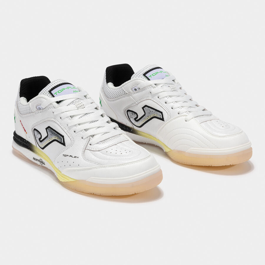 Sapatilhas Joma Top Flex Rebound 2502 White Indoor para futsal em pisos interiores — vista 2