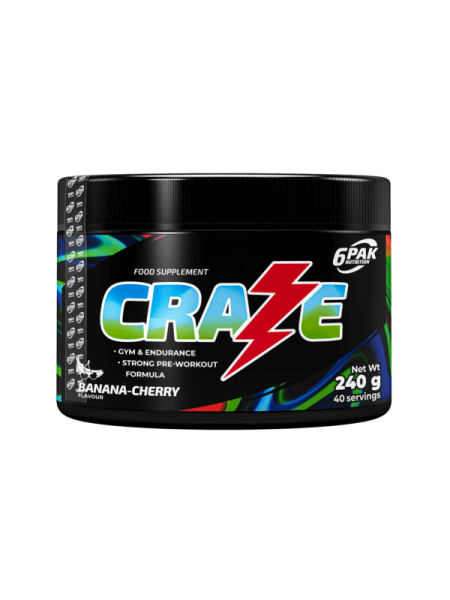 Pré-Treino Craze 240g 6PAK Nutrition