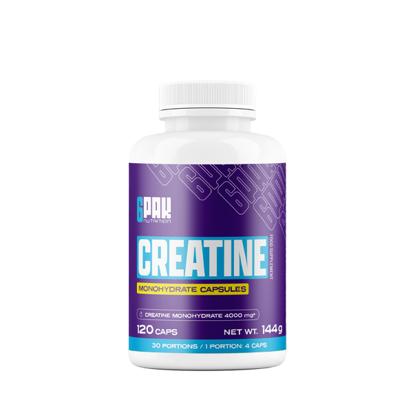 Creatina Monohidratada 120 cápsulas 6PAK Nutrition