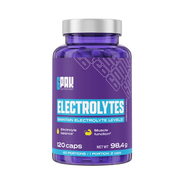 Complexo de Eletrólitos – 120 Cápsulas - 6PAK Nutrition