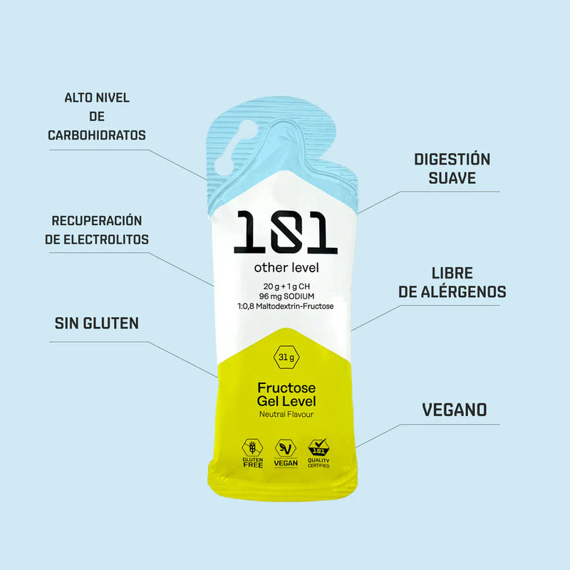 Gel energético 101 Other Level com 21g de carboidratos e 96mg de sódio — vista 7