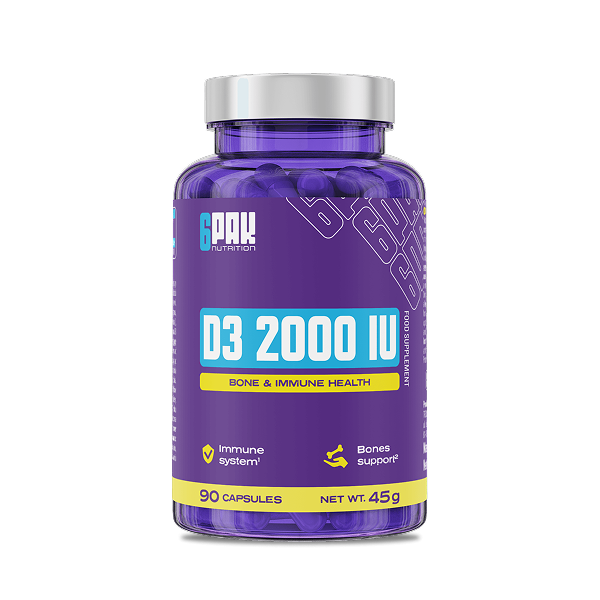 Vitamina D3 2000IU 90caps 6PAK Nutrition