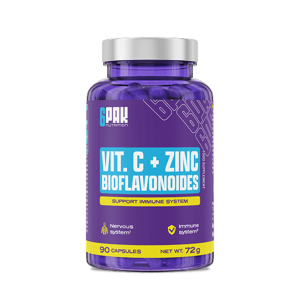 Vitamina C + Zinco + Bioflavonoides – 90 Cápsulas - 6PAK Nutrition